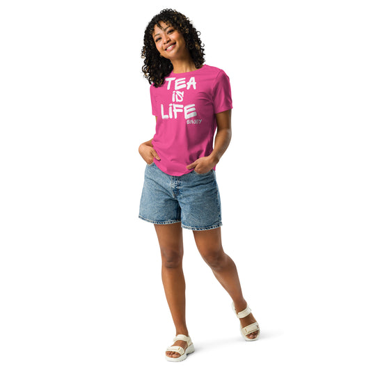 Tea Is Life Enjoy Relaxed Fit T-Shirt